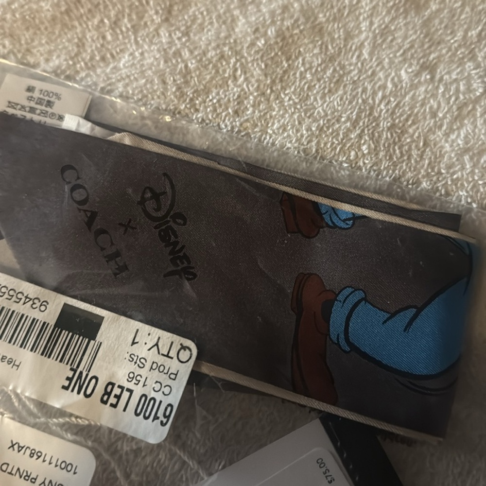 Coach Goofy printed silk skinny scarf - Picture 3 of 5